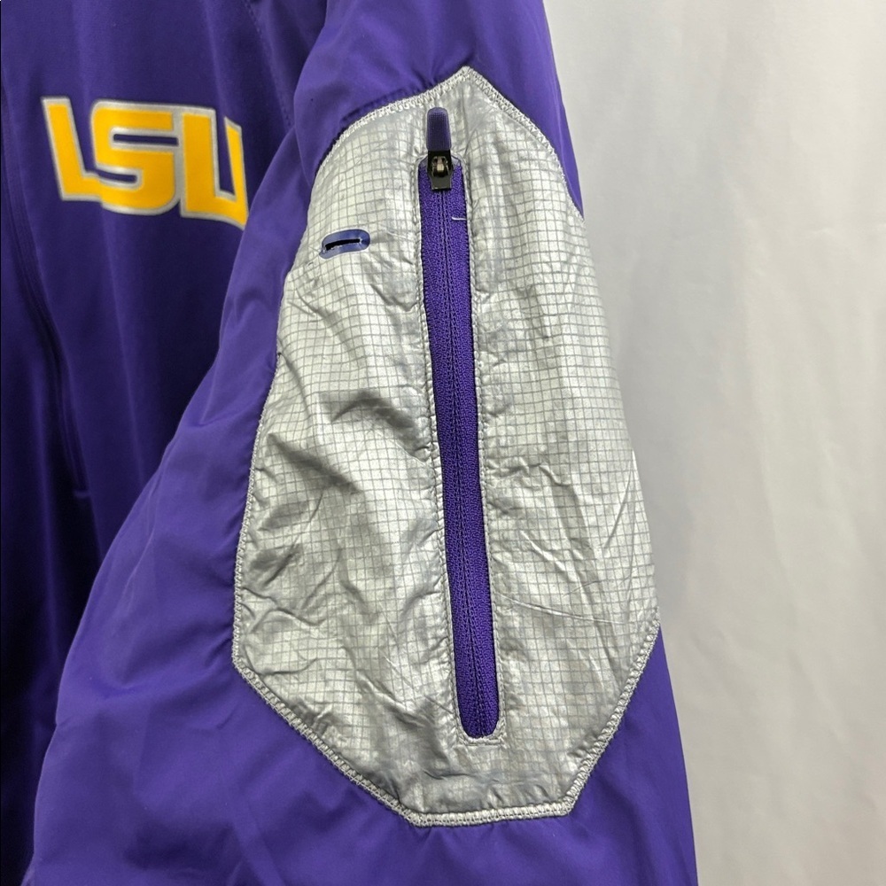 Nike Dri Fit LSU 1/4 Zip Pullover Jacket Windbreaker Sportswear Mens Medium - Picture 5 of 8